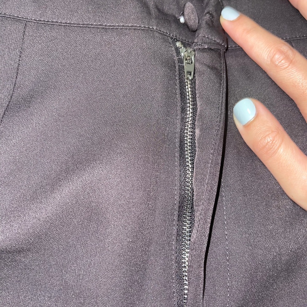 Dark Gray Basic Cigarette Trousers - image 5